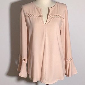 Premise, light pink blouse, size medium